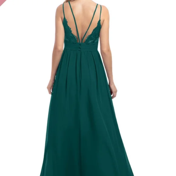 Azazie | Dresses | Worn Once Peacock Bridesmaid Dress | Poshmark